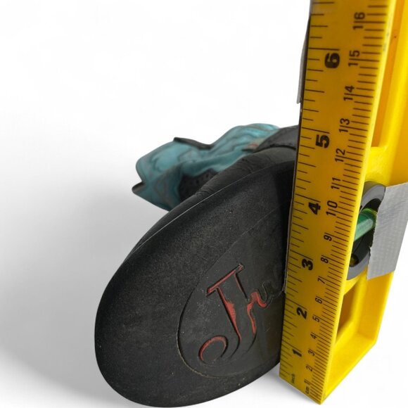 Justin Leather Turquoise Black Roper Western Cowgirl Cowboy Boots Women's 8.5 B - Picture 12 of 13